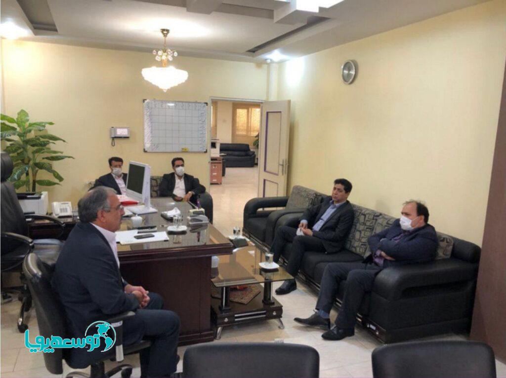 دیدار مدیر منطقه استان یزد با مدیران عامل شرکت تولیدی الیاف پارس و شرکت نگین الیاف