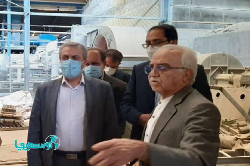 وزیرصمت از کارخانه آجر دهدشت بازدید کرد