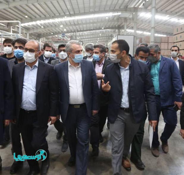 آغاز عملیات اجرایی و افتتاح ۷ طرح صنعتی جدید در خوزستان با حضور وزیر صمت