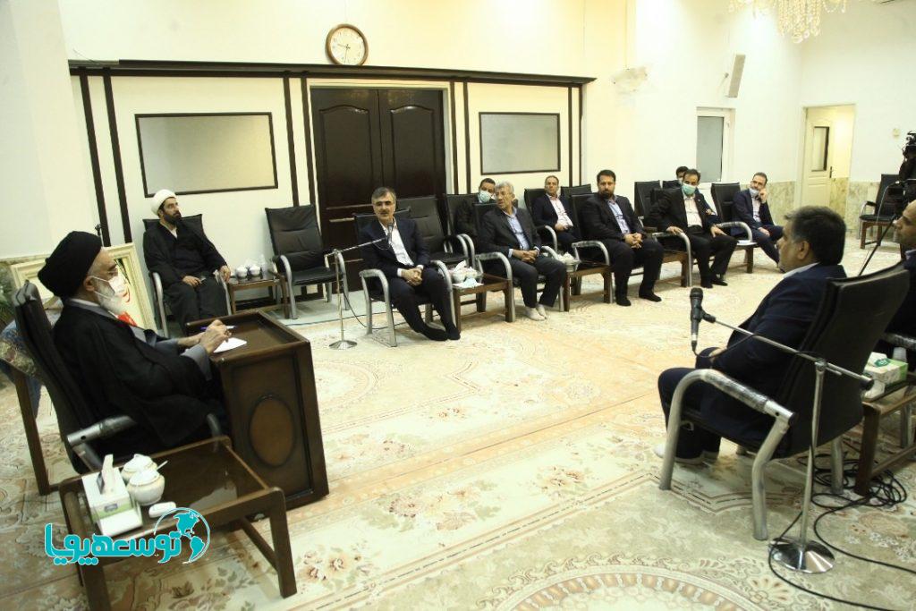 مدیر عامل بانک ملی ایران با آیات عظام و مراجع تقلید دیدار و گفت‌وگو کرد