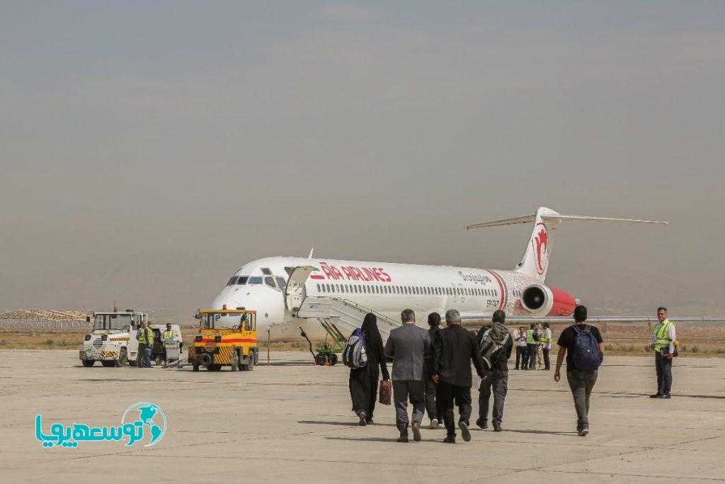 نخستین پرواز بین‌المللی از پیام با سفر به نجف اشرف انجام شد
