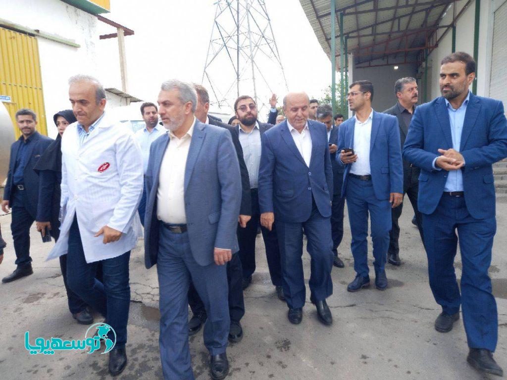 حضور وزیر صمت در شرکت کاله مازندران