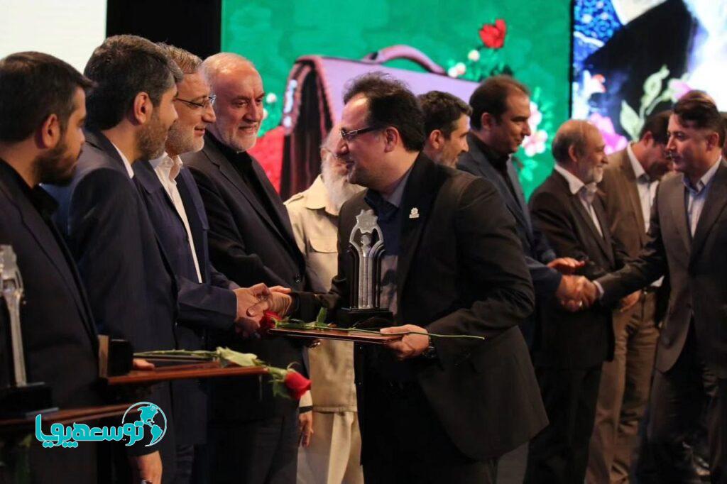 تقدیر از سیدمحمدحسین حجازی به عنوان مدیر برتر شهری