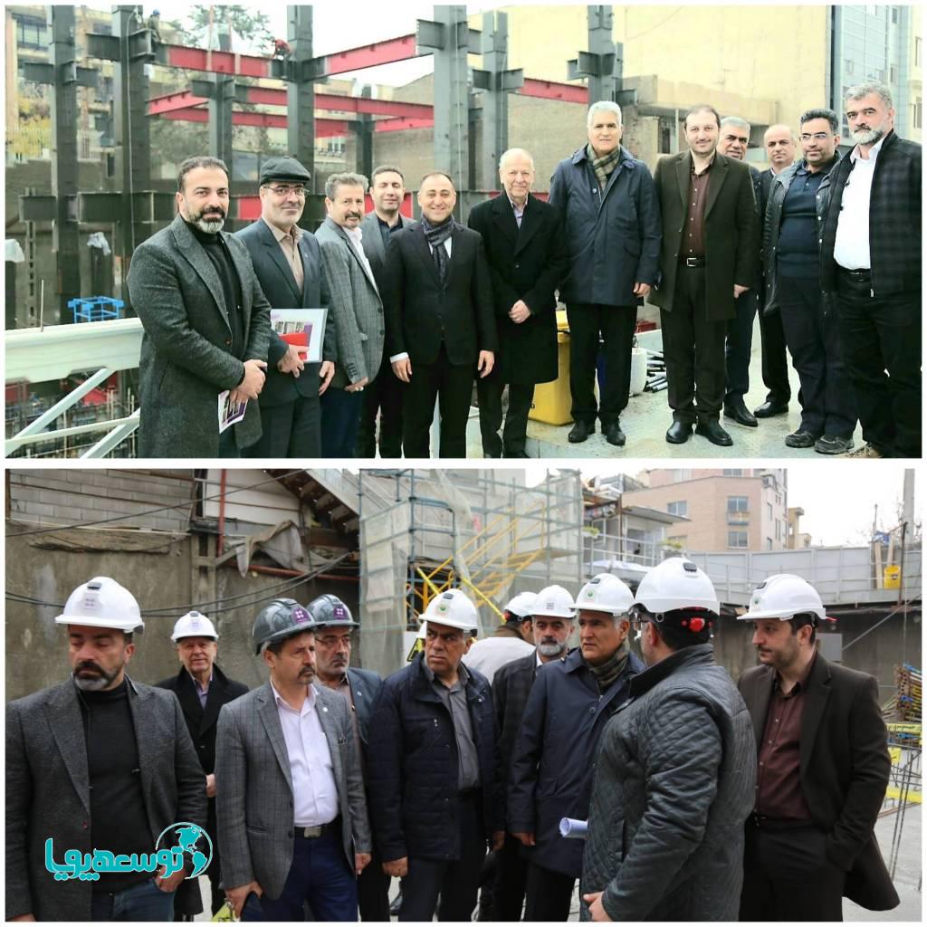 بازدید مدیر عامل پست بانک ایران از روند احداث ساختمان مرکزی جدید