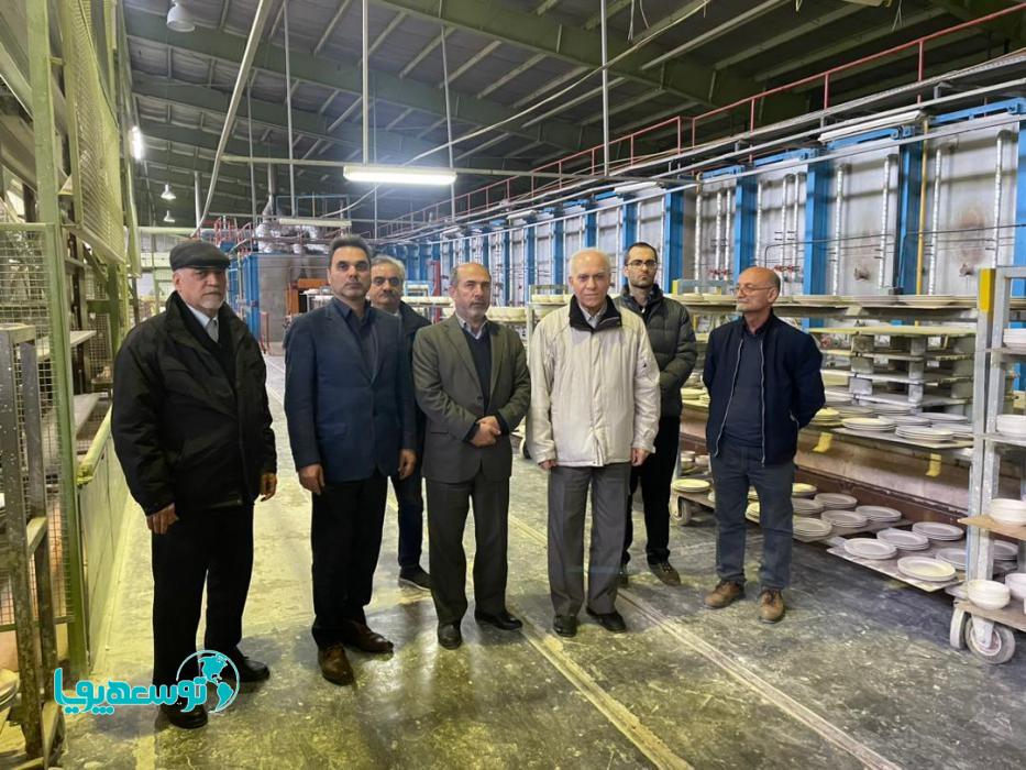 احیای واحد تولیدی چینی خزر با تسهیلات بانک صنعت و معدن در استان گیلان