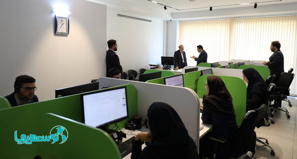 حضور معاون فناوری اطلاعات بانک سینا در مرکز ارتباط با مشتریان
