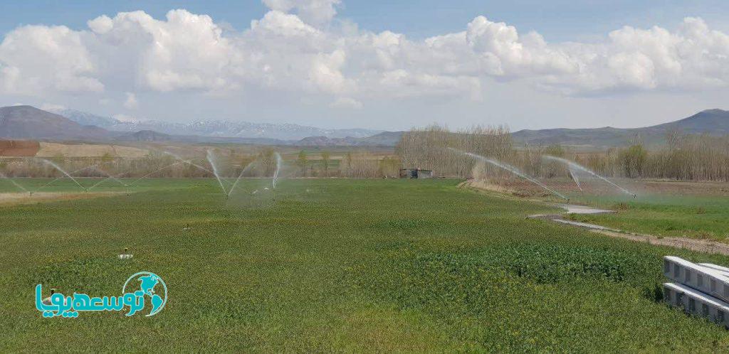 تجهیز بیش از ۱۰۰۰ هکتار از زمین‌های کشاورزی اردبیل به سیستم آبیاری تحت فشار